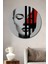 Soyut Sanat Kadın Yüzü Dekoratif Ahşap Mdf Ev/işyeri Duvar Tablo Yuvarlak Ev/işyeri Duvar Tablo 1