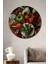 Soyut Meyve ve Sebzeler Ahşap Mdf Dekoratif Ev/işyeri Duvar Tablo Yuvarlak Ev/işyeri Duvar Tablo 1