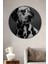 Dalmaçyalı Köpek Dekoratif Ahşap Mdf Ev/işyeri Duvar Tablo Yuvarlak Ev/işyeri Duvar Tablo 1