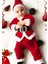 Erkek Çocuk Noel Baba Yılbaşı Kostümü Şapkalı Kemerli Bebek Kostümü 2