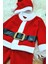 Erkek Çocuk Noel Baba Yılbaşı Kostümü Şapkalı Kemerli Bebek Kostümü 3