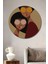 Retro Tarzı Ikili Portre Ahşap Mdf Dekoratif Ev/işyeri Duvar Tablo Yuvarlak Ev/işyeri Duvar Tablo 1