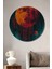 Kızıl Gezegenin Gizemi Dekoratif Ahşap Mdf Ev/işyeri Duvar Tablo Yuvarlak Ev/işyeri Duvar Tablo 1