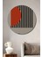 Bauhaus Tarzı Dekoratif Ahşap Mdf Ev/işyeri Duvar Tablo Yuvarlak Ev/işyeri Duvar Tablo 1