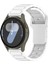 Samsung Galaxy Watch7 44MM 40MM/WATCH6 44MM 40MM/WATCH6 Classic 47MM 43MM Evrensel 20MM Saat Bandı Için Silikon Kayış - Beyaz (Yurt Dışından) 4