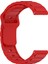 Samsung Galaxy Watch3 45MM/GALAXY Watch 46MM/GEAR S3 Classic Evrensel 22MM Saat Bandı Için Silikon Kayış - Kırmızı (Yurt Dışından) 3