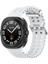 Samsung Galaxy Watch Ultra 47MM Silikon Saat Kayışı Çift Pinli Tokalı Spor Bant-Beyaz (Yurt Dışından) 5