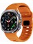 Samsung Galaxy Watch Ultra 47MM Silikon Saat Kayışı Nefes Alabilir Spor Saat Kayışı - Turuncu (Yurt Dışından) 2