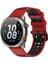 Xiaomi Watch S4 Sport/keep Watch Pilot 1/samsung Galaxy Watch3 45MM Spor Kayışı Için 22MM Silikon Saat Kayışı - Kırmızı+Siyah (Yurt Dışından) 3