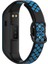 Samsung Galaxy Fit 2 SM-R220 Için Iki Renkli Yumuşak Silikon Saat Kayışı, Yedek Saat Kayışı - Siyah/mavi (Yurt Dışından) 2