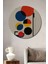 Bauhaus Tarzı Soyut Dekoratif Ahşap Mdf Ev/işyeri Duvar Tablo Yuvarlak Ev/işyeri Duvar Tablo 1