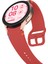 Samsung Galaxy Watch Fe/7/6/5/4 Için Dikiş Çizgisi Dekorlu Saat Kayışı Yedek Silikon Kayış-Kırmızı (Yurt Dışından) 4