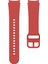 Samsung Galaxy Watch Fe/7/6/5/4 Için Dikiş Çizgisi Dekorlu Saat Kayışı Yedek Silikon Kayış-Kırmızı (Yurt Dışından) 5