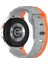Samsung Galaxy Watch Fe 40MM/WATCH6/WATCH6 Classic/watch 5/watch 5 Pro Silikon Saat Kayışı Futbol Desenli - Gri + Turuncu (Yurt Dışından) 1