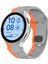 Samsung Galaxy Watch Fe 40MM/WATCH6/WATCH6 Classic/watch 5/watch 5 Pro Silikon Saat Kayışı Futbol Desenli - Gri + Turuncu (Yurt Dışından) 5