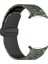 Samsung Galaxy Watch Ultra 47MM Saat Kayışı Kamuflaj Desenli Silikon Kayış ve Manyetik Toka - Ordu Yeşili (Yurt Dışından) 4