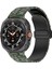 Samsung Galaxy Watch Ultra 47MM Saat Kayışı Kamuflaj Desenli Silikon Kayış ve Manyetik Toka - Ordu Yeşili (Yurt Dışından) 5