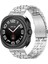 Samsung Galaxy Watch Ultra 47MM Metal Bantlı Paslanmaz Çelik 7 Boncuklu Saat Kayışı Yedek Parçası - Gümüş (Yurt Dışından) 2