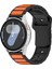 Samsung Galaxy Watch3 45MM/GALAXY Watch 46MM/GEAR S3 Classic Evrensel 22MM Çift Renkli Saat Kayışı Için Silikon Kayış - Siyah+Turuncu (Yurt Dışından) 5