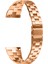 Samsung Galaxy Watch3 45MM Üç Boncuklu Paslanmaz Çelik Saat Kayışı Yedek Parçası - Gül Altın (Yurt Dışından) 1
