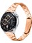 Samsung Galaxy Watch3 45MM Üç Boncuklu Paslanmaz Çelik Saat Kayışı Yedek Parçası - Gül Altın (Yurt Dışından) 3
