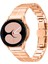Samsung Galaxy Watch Fe 40MM/WATCH4/WATCH4 Classic/watch4 Active/watch 5/watch 5 Pro Paslanmaz Çelik Kayış Bileklik - Gül Altın (Yurt Dışından) 4