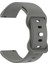 Evrensel 22 mm Silikon Saat Kayışı Düz Renk Şeklinde Tokalı Yedek Bant - Uzay Grisi (Yurt Dışından) 3