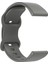 Evrensel 22 mm Silikon Saat Kayışı Düz Renk Şeklinde Tokalı Yedek Bant - Uzay Grisi (Yurt Dışından) 4