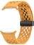 Kalebol Samsung Galaxy Watch Ultra 47MM Silikon Bant Manyetik Yedek Kayış-Sarı (Yurt Dışından) 2
