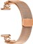 Samsung Galaxy Watch3 41MM Milano Bant Çiçek Paslanmaz Çelik Manyetik Örgü Saat Kayışı - Gül Altın (Yurt Dışından) 4