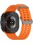 Samsung Galaxy Watch Ultra 47MM Silikon Saat Kayışı Çift Pinli Tokalı Spor Bant - Turuncu (Yurt Dışından) 1