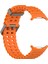 Samsung Galaxy Watch Ultra 47MM Silikon Saat Kayışı Çift Pinli Tokalı Spor Bant - Turuncu (Yurt Dışından) 3