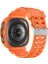 Samsung Galaxy Watch Ultra 47MM Saat Kayışı Tpu Bant ve Pc Saat Kılıfı - Turuncu (Yurt Dışından) 1