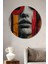 Soyut Sanat Kadın Portresi Dekoratif Ahşap Mdf Ev/işyeri Duvar Tablo Yuvarlak Ev/işyeri Duvar Tablo 1