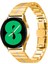 Samsung Galaxy Watch3 41MM Paslanmaz Çelik Saat Kayışı Yedek Bileklik - Altın + Gümüş (Yurt Dışından) 2