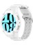 Samsung Galaxy Watch7 44MM Saat Kayışı Silikon Kayış Değişimi ve Saat Kılıfı - Beyaz (Yurt Dışından) 2