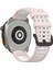 Xiaomi Watch S4 Sport/keep Watch Pilot 1/samsung Galaxy Watch3 45MM Spor Kayışı Için 22MM Silikon Saat Kayışı - Pembe + Beyaz (Yurt Dışından) 1