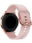Samsung Galaxy Watch 42MM Için 20MM Silikon Saat Kayışı, Düz Renkli Ayarlanabilir Saat Bilek Bandı - Pembe (Yurt Dışından) 3