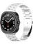 Samsung Galaxy Watch Ultra 47MM Metal Saat Kayışı Üç Boncuklu Çelik Bilek Kayışı - Gümüş (Yurt Dışından) 4