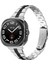 Samsung Galaxy Watch Ultra 47MM Ince Saat Kayışı Şık Paslanmaz Çelik Saat Kayışı - Gümüş/siyah (Yurt Dışından) 3