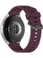 Samsung Galaxy Watch3 45MM/GALAXY Watch 46MM Saat Kayışı 22MM Silikon Saat Bandı - Şarap Kırmızısı (Yurt Dışından) 1