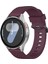 Samsung Galaxy Watch3 45MM/GALAXY Watch 46MM Saat Kayışı 22MM Silikon Saat Bandı - Şarap Kırmızısı (Yurt Dışından) 5