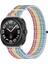 Kalebol Samsung Galaxy Watch Ultra 47MM Saat Kayışı Sihirli Bant Örgülü Naylon Bileklik - Gökkuşağı (Yurt Dışından) 5