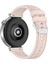Huawei Watch Gt 3 42MM/SAMSUNG Galaxy Watch7/6/5/4/5 Pro Saat Kayışı 20MM Dokulu Silikon Bant-Pembe (Yurt Dışından) 1