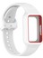 Samsung Galaxy Fit3 (SM-R390) Saat Kayışı Için Kılıflı Entegre Silikon Saat Bandı - Beyaz (Yurt Dışından) 5