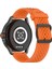 Xiaomi Watch S4 Sport/samsung Galaxy Watch3 45MM/WATCH 42MM Silikon 22MM Çoklu Delikli Nefes Alabilir Saat Kayışı - Turuncu (Yurt Dışından) 1