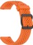 Xiaomi Watch S4 Sport/samsung Galaxy Watch3 45MM/WATCH 42MM Silikon 22MM Çoklu Delikli Nefes Alabilir Saat Kayışı - Turuncu (Yurt Dışından) 3