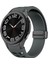 Samsung Galaxy Watch Fe/7/6/5/4 Saat Kayışı Için Manyetik Katlanır Tokalı Şık Silikon Kayış - Gri (Yurt Dışından) 2