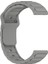 Samsung Galaxy Watch3 45MM/GALAXY Watch 46MM/GEAR S3 Classic Evrensel 22MM Saat Kayışı Için Silikon Kayış - Gri (Yurt Dışından) 3