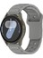 Samsung Galaxy Watch3 45MM/GALAXY Watch 46MM/GEAR S3 Classic Evrensel 22MM Saat Kayışı Için Silikon Kayış - Gri (Yurt Dışından) 4